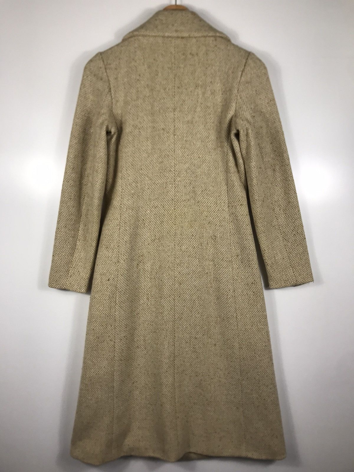 Jil Stuart ⚡️Vintage Jill Stuart Tweed Double Breast Long Coat Size S / US 4 / IT 40 - 16 Thumbnail