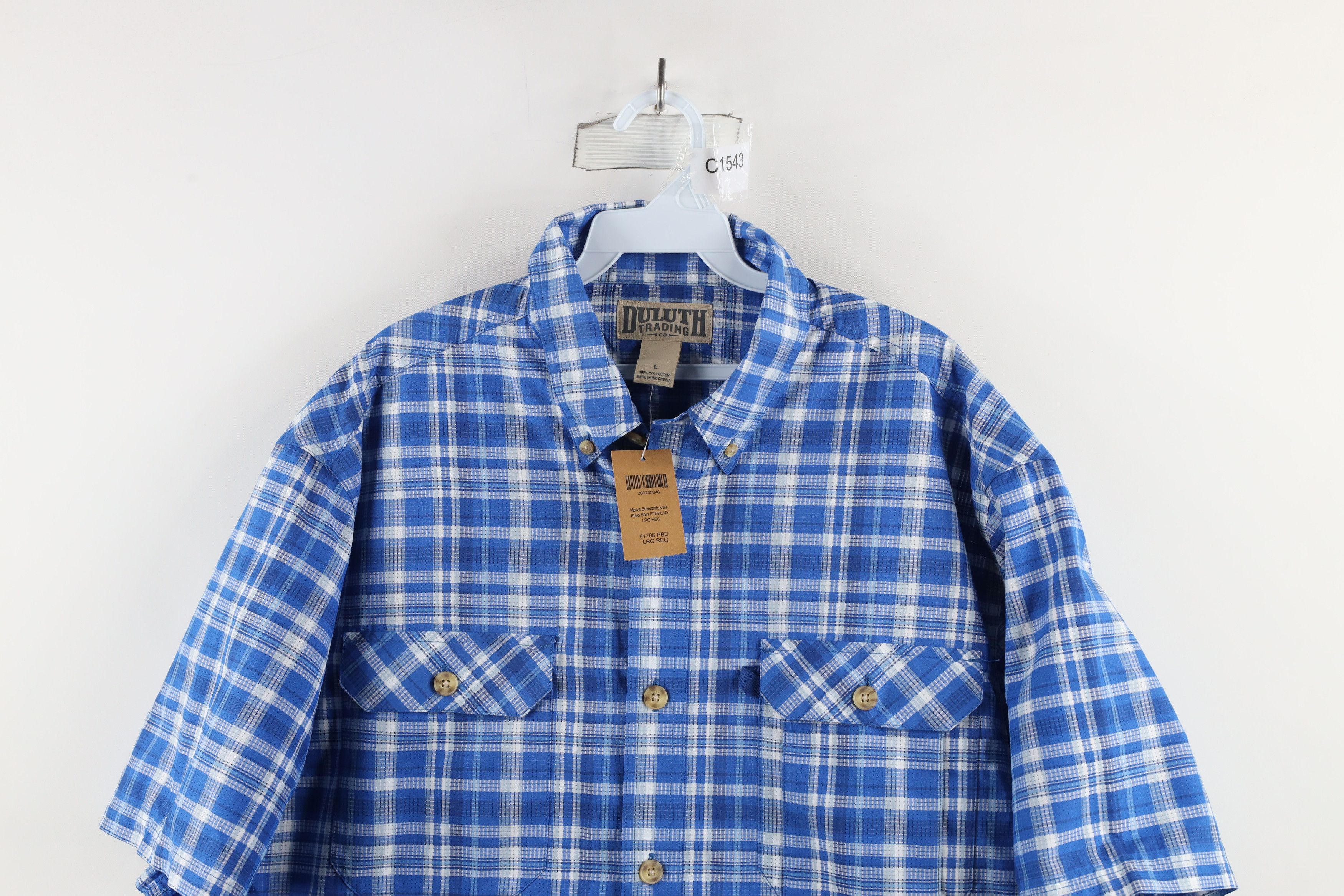 Duluth Trading Company × Vintage New Duluth Trading Co Short Sleeve Button Shirt Plaid Size US L / EU 52-54 / 3 - 2 Thumbnail