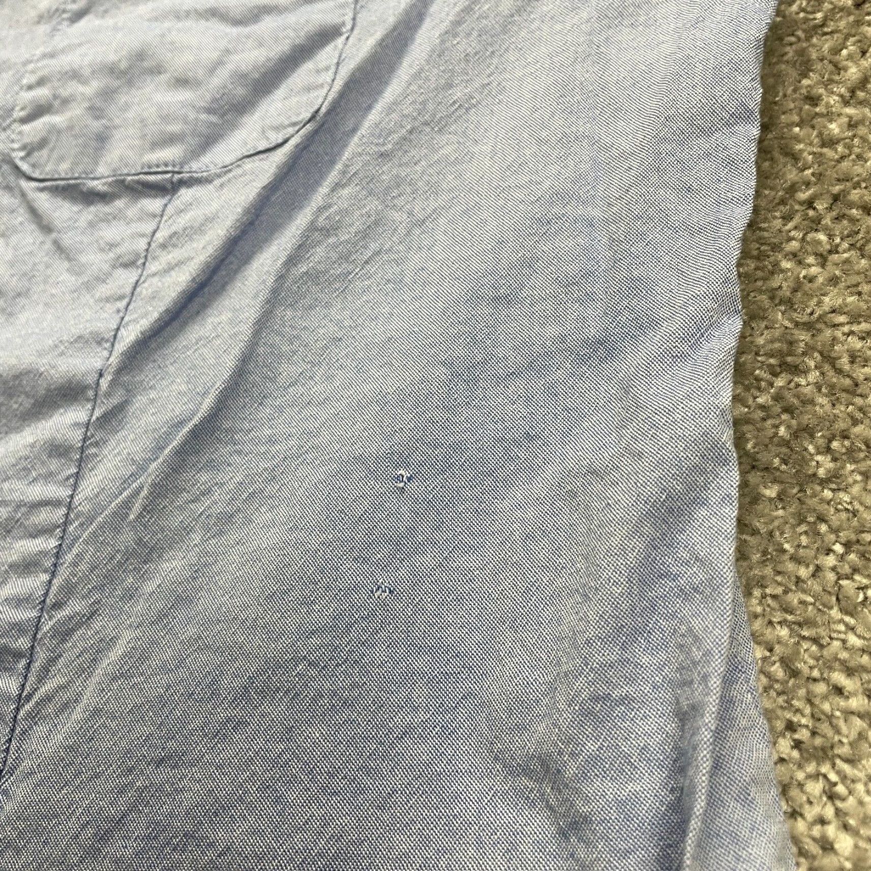 Vintage VINTAGE? No. Actually: Signature Collection Button-Down Shirt Womens XL Blue Long Sleeve Cotton Casual Size XL / US 12-14 / IT 48-50 - 4 Thumbnail