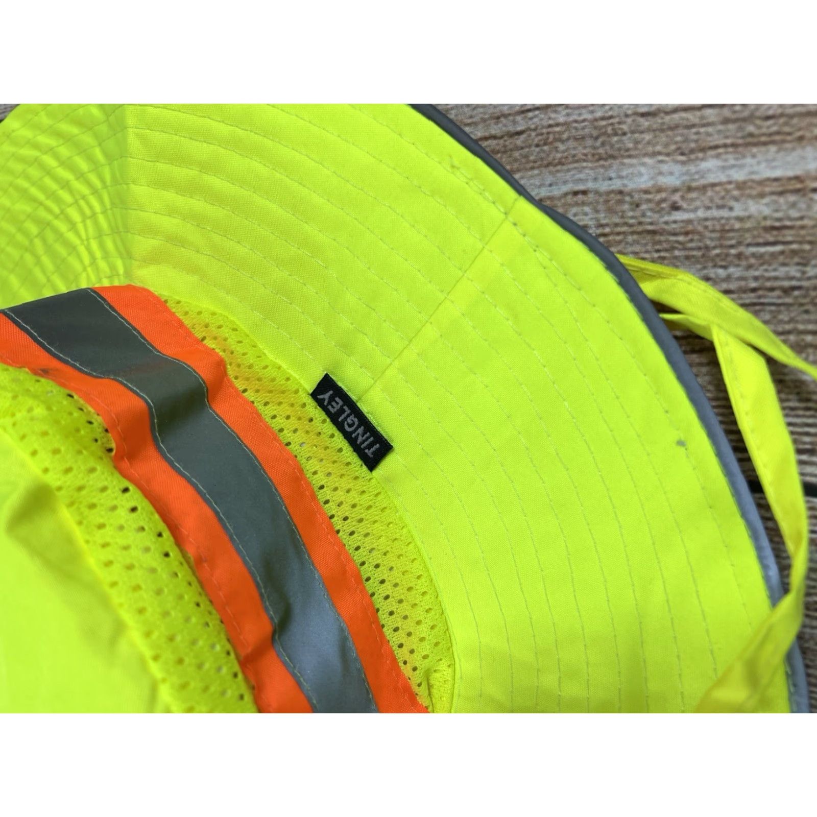 Vintage Tingley Bucket Hat Yellow Orange Sun High Visibility M Men Small/Medium Yellow Size ONE SIZE - 4 Thumbnail