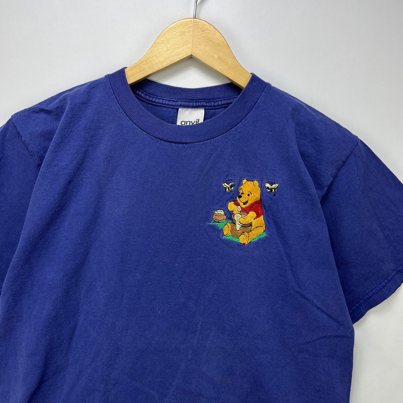 Disney × Vintage Vintage 90s Winnie the Pooh Embroidered Shirt Medium Disney Size US M / EU 48-50 / 2 - 2 Thumbnail
