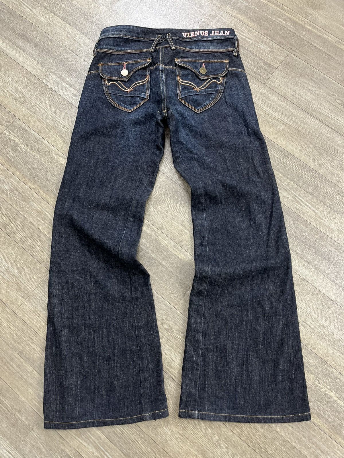 Japanese Brand Y2K Something Edwin Faded Bootcut Flared Jeans Lgb Style Size US 27 - 16 Thumbnail