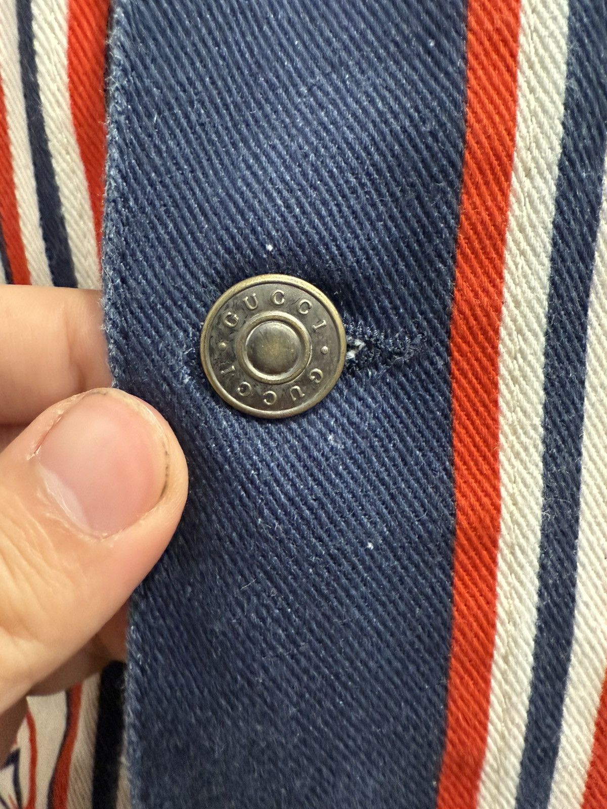 Gucci Gucci Beige Denim GG Jacket Size US M / EU 48-50 / 2 - 4 Thumbnail