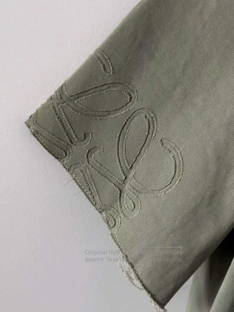 Loewe Loewe size 37 Washed Green袖口Logo Short Sleeve Shirt Size US M / EU 48-50 / 2 - 3 Thumbnail