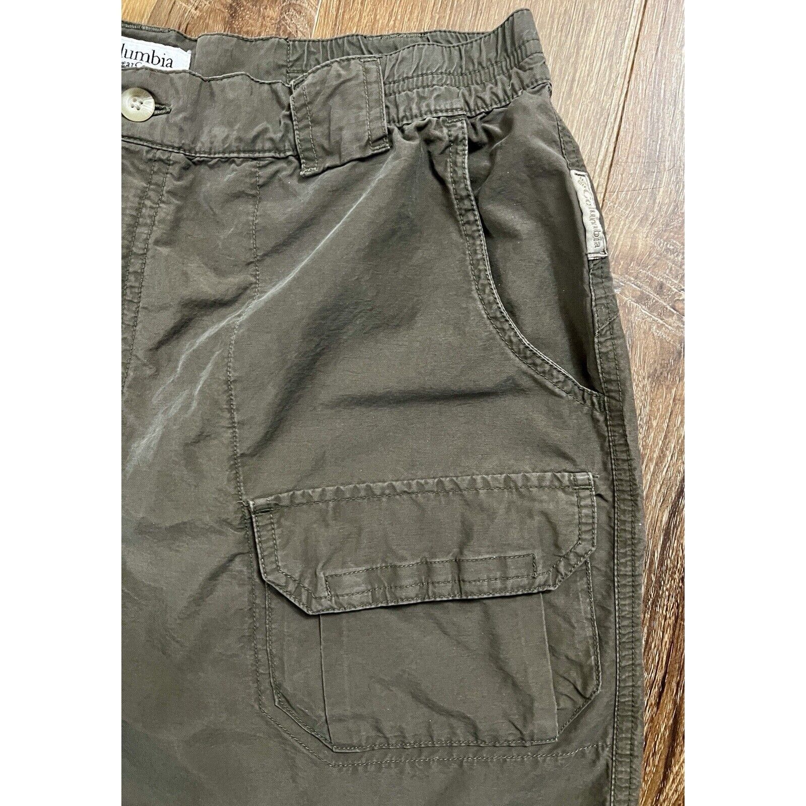 Columbia Columbia Women's Size 14 Chino Shorts 6 Brown Pockets EUC Size 36" / US 14 / IT 50 - 7 Thumbnail