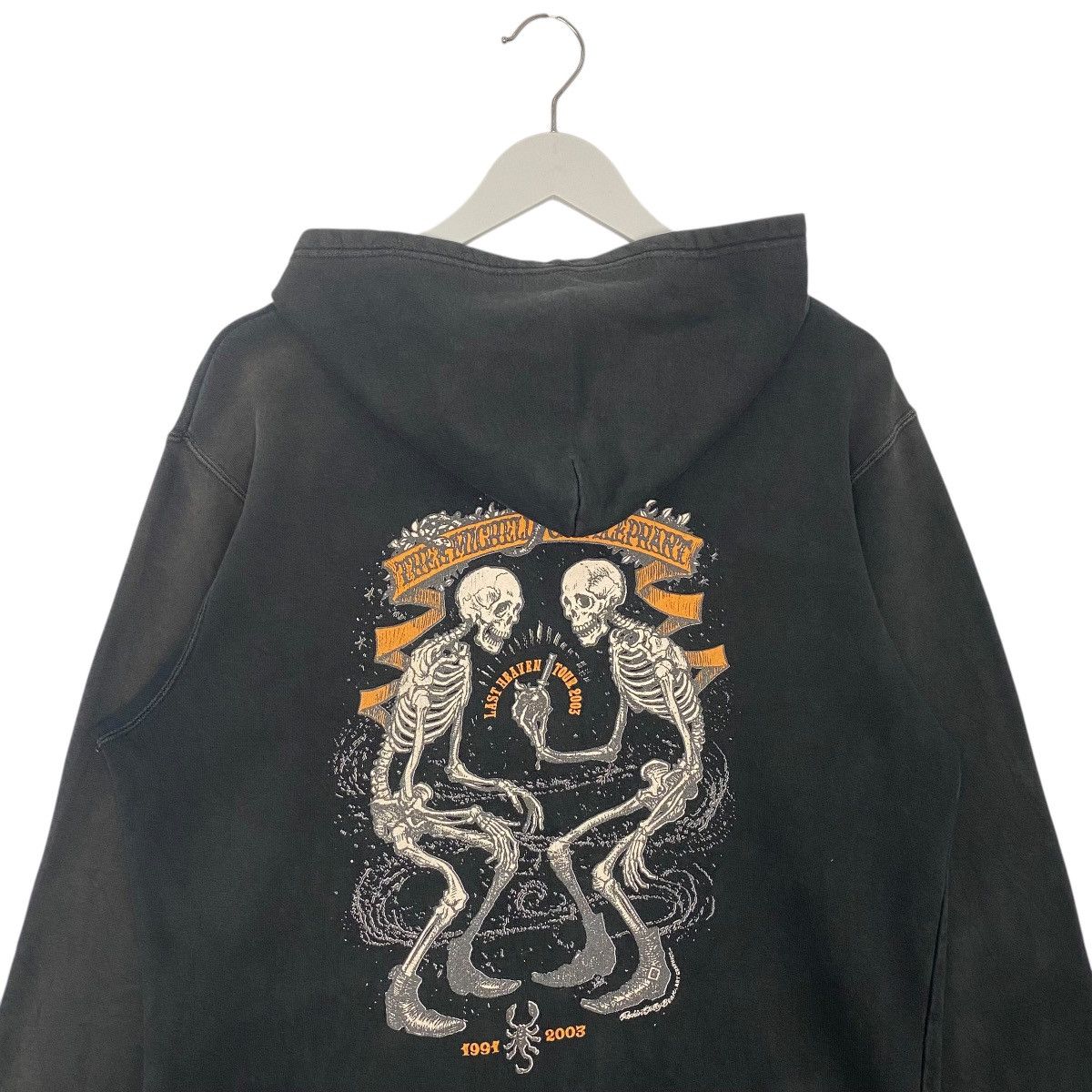 Vintage Vintage Michelle Small Logo Printed Hoodi Sweater Black Sz M Size US M / EU 48-50 / 2 - 9 Thumbnail
