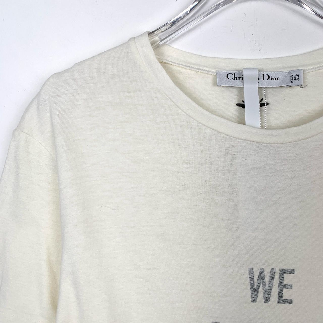 Dior Dior Logo Print Beige Crewneck T-Shirt (Size L) Size US L / EU 52-54 / 3 - 6 Thumbnail