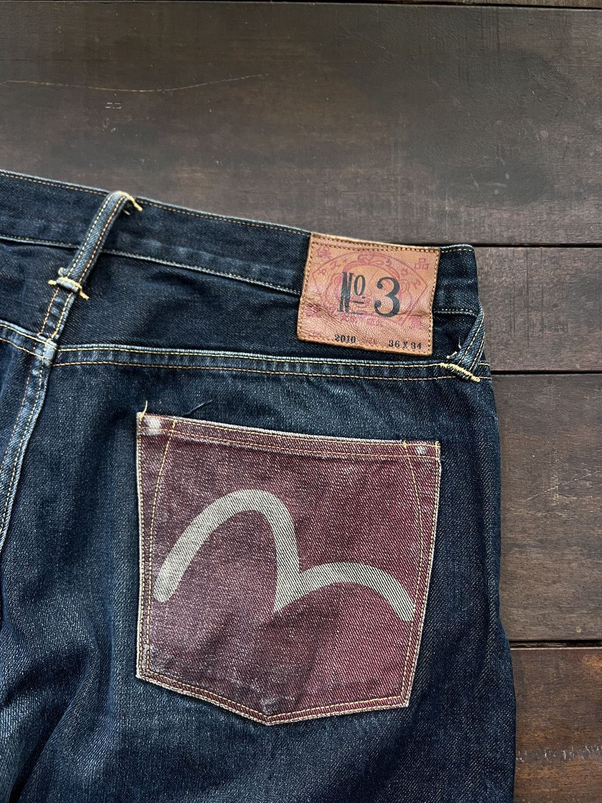 Evisu EVISU DAICOCK RARE PATCHWORK SELVEDGE DENIM BAGGY JEANS Size US 36 / EU 52 - 5 Thumbnail