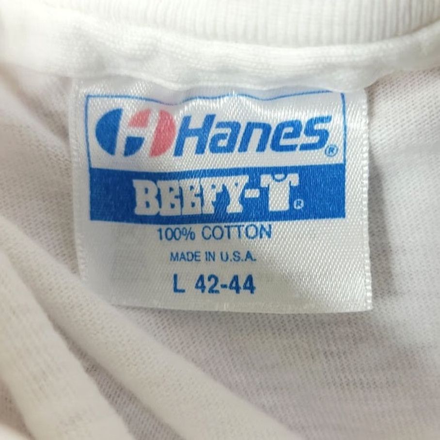 Hanes VINTAGE Jamie Page T Shirt Mens Size Medium 80s Shake The Foundation Made In USA Hanes White Short Sleeve Crew Neck Band Tee Mens Size US M / EU 48-50 / 2 - 7 Thumbnail