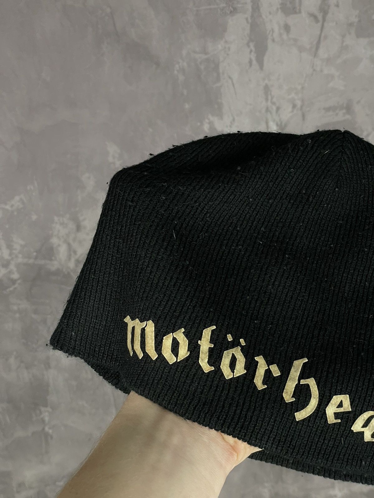 Band Tees × Vintage Vintage Y2K Motorhead Band Metal Rock Beanie Hat Rare CW Size ONE SIZE - 3 Thumbnail