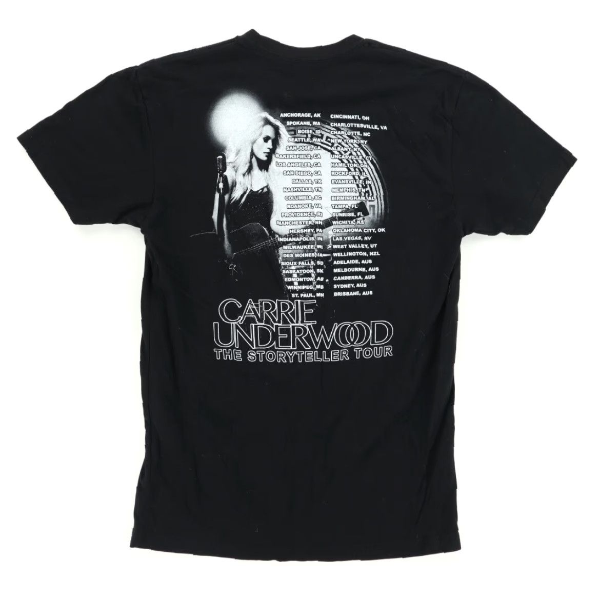 Vintage Carrie Underwood Storyteller Tour Solid T-Shirt Black Men's S Size US S / EU 44-46 / 1 - 4 Thumbnail