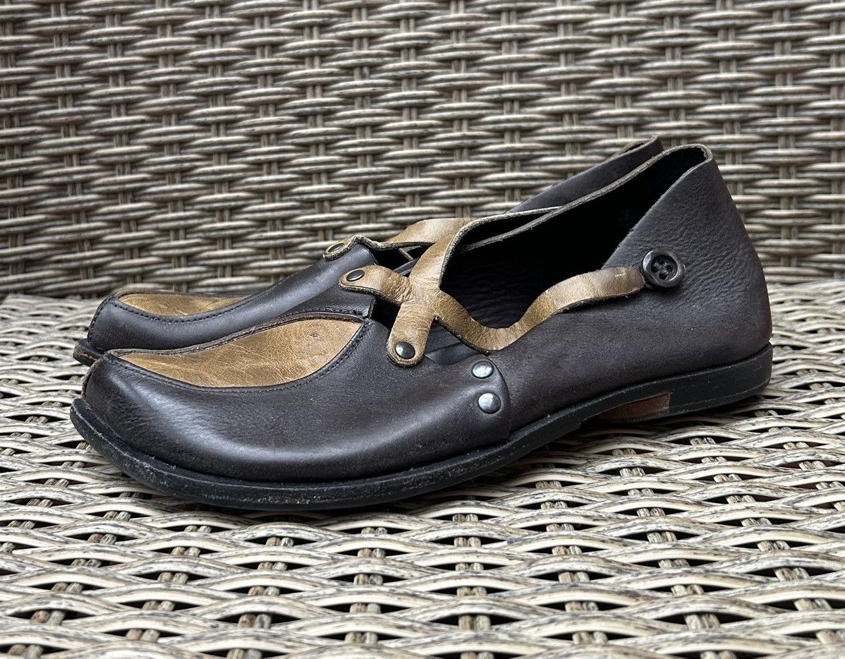 CYDWOQ × Handmade CYDWOQ Pedal Leather Flats Mary Jane Shoes Sz 36 Hand Made Size US 6 / IT 36 - 5 Thumbnail