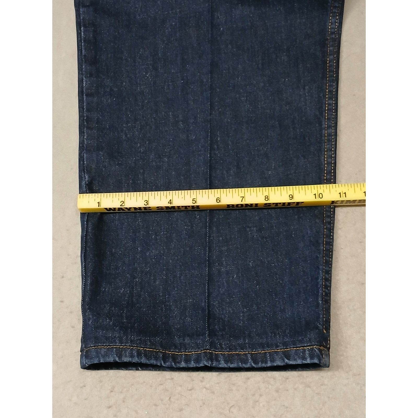 George George (50x30) Men's Straight Leg Relaxed Blue Denim Jeans Size US 34 / EU 50 - 2 Thumbnail