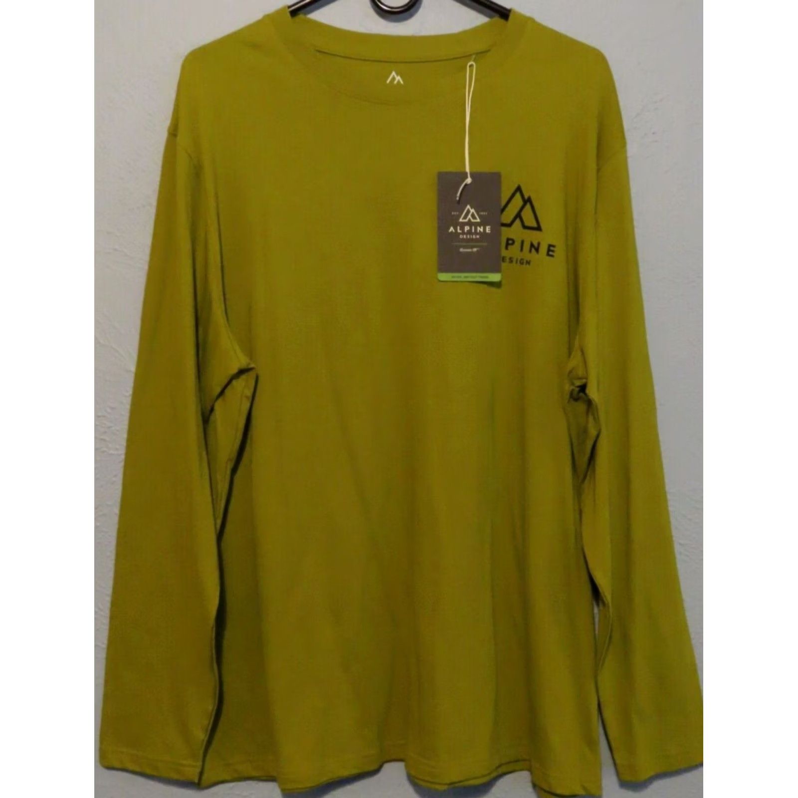 Vintage Alpine Design T-Shirt Mens XL Long Sleeve Tree Moss UPF 50+ NWT Green Size US XL / EU 56 / 4 - 2 Thumbnail