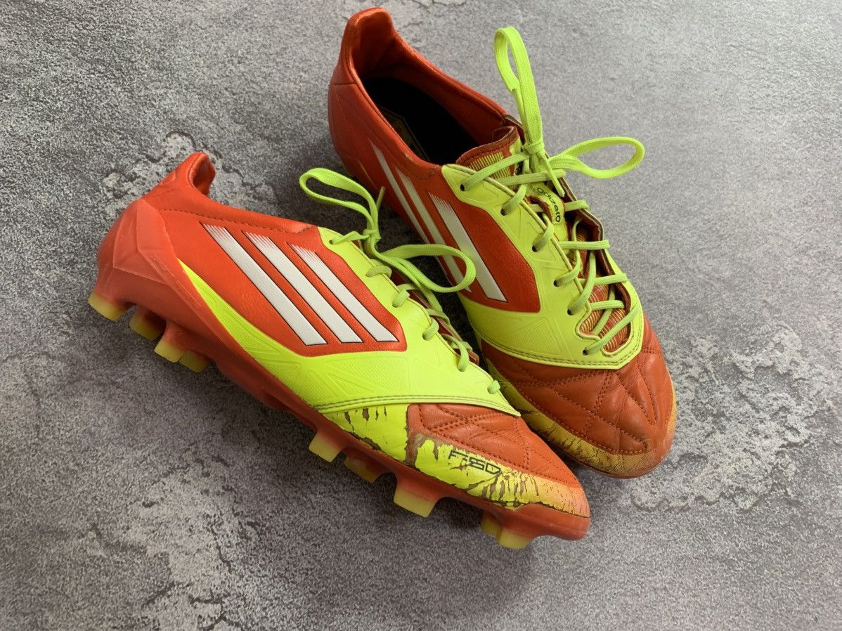 Adidas × Vintage Adidas Adizero F50 FG Yellow Leather Football Soccer Shoes Size US 7.5 / EU 40-41 - 2 Thumbnail