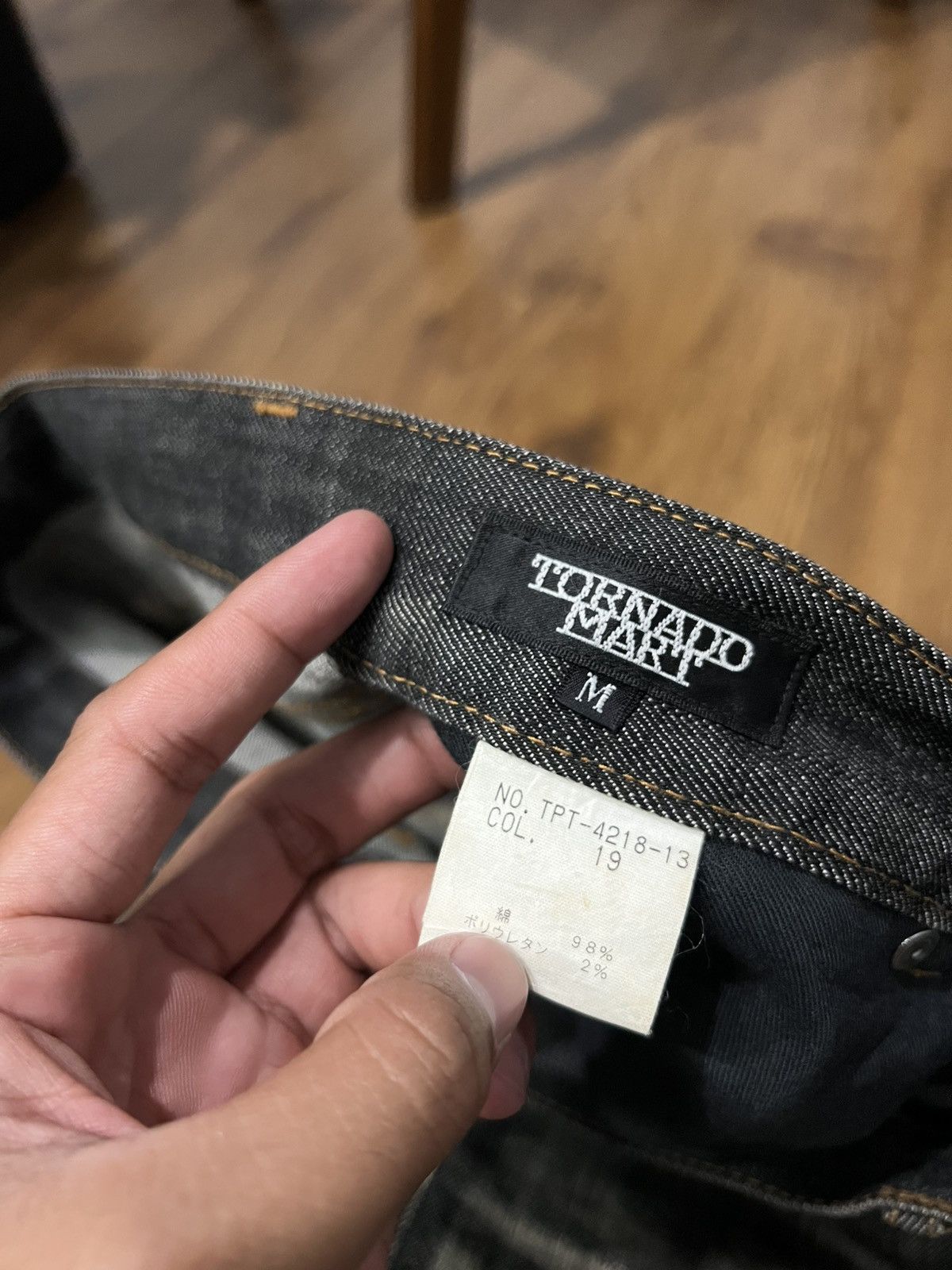 If Six Was Nine × Le Grande Bleu (L.G.B.) × Tornado Mart Tornado Mart Mudwash Whiskered Flared Jeans Size US 30 / EU 46 - 7 Thumbnail