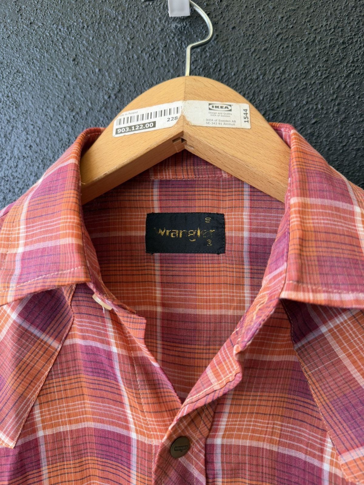 Wrangler Vintage 70s/80s Wrangler Plaid Pearl Snap Western Shir Size US S / EU 44-46 / 1 - 8 Thumbnail