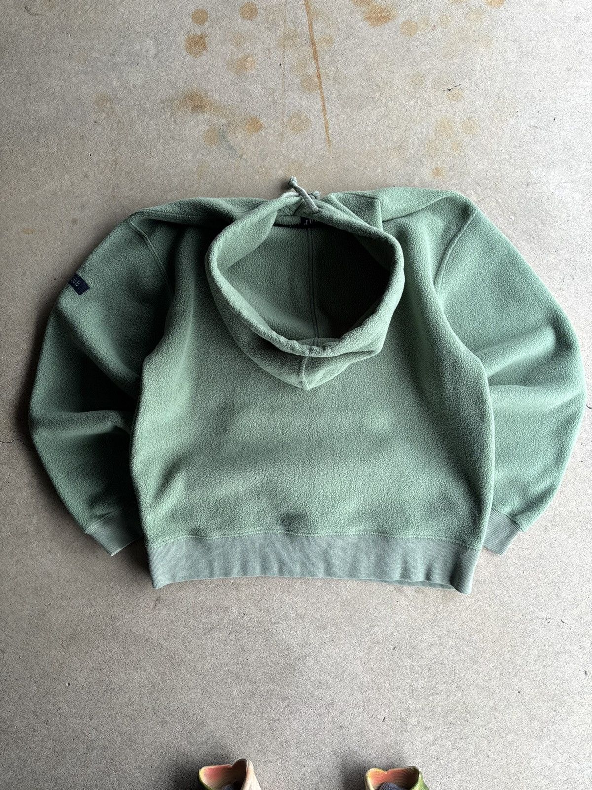 Gap × Vintage Crazy 90s Gap Boxy Fleece Forrest Green Simple Logo Hoodie Size US M / EU 48-50 / 2 - 2 Thumbnail