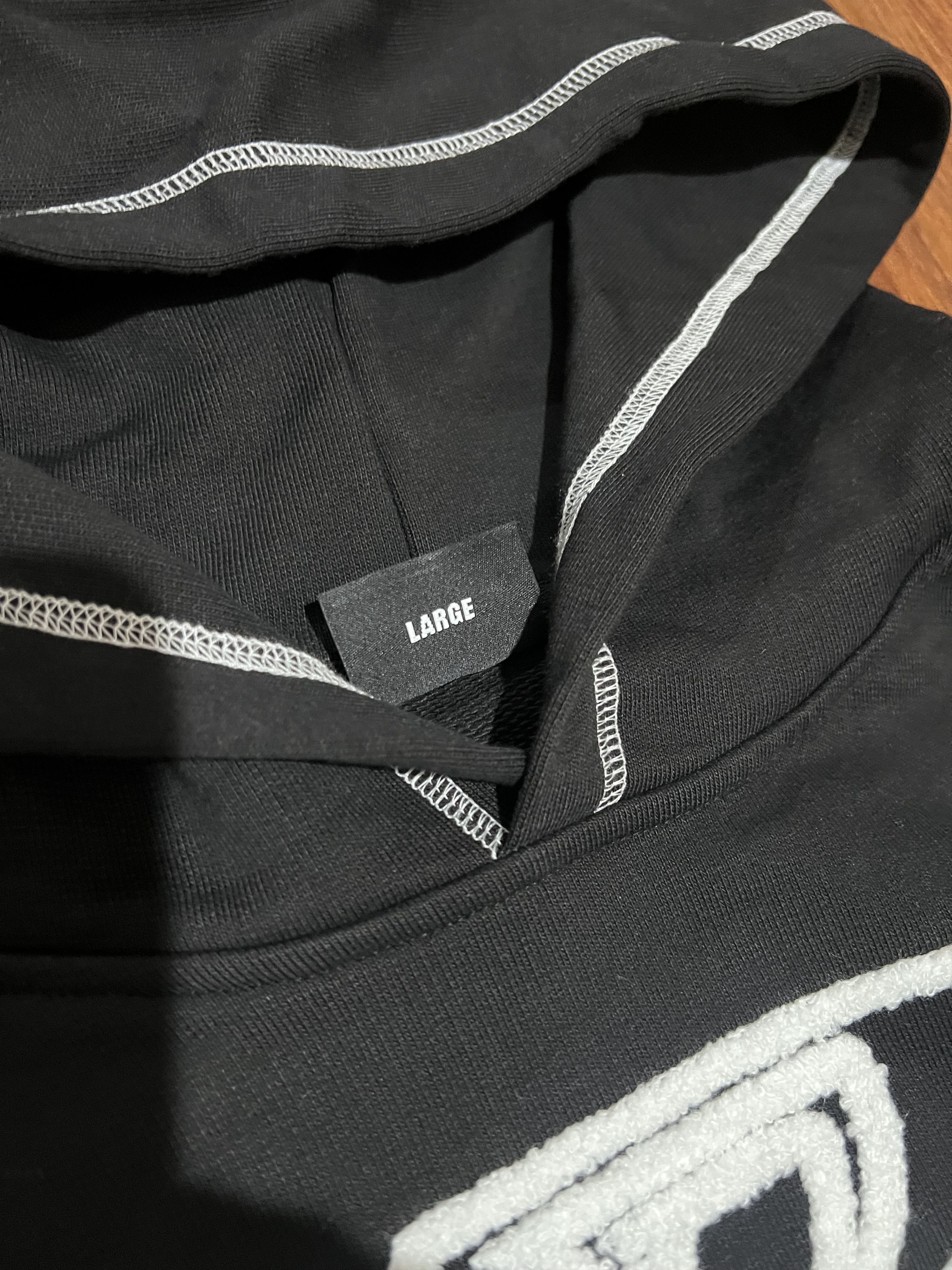 Revenge REVENGE BLACK RYDER CONTRAST STITCH HOODIE Size US L / EU 52-54 / 3 - 4 Thumbnail