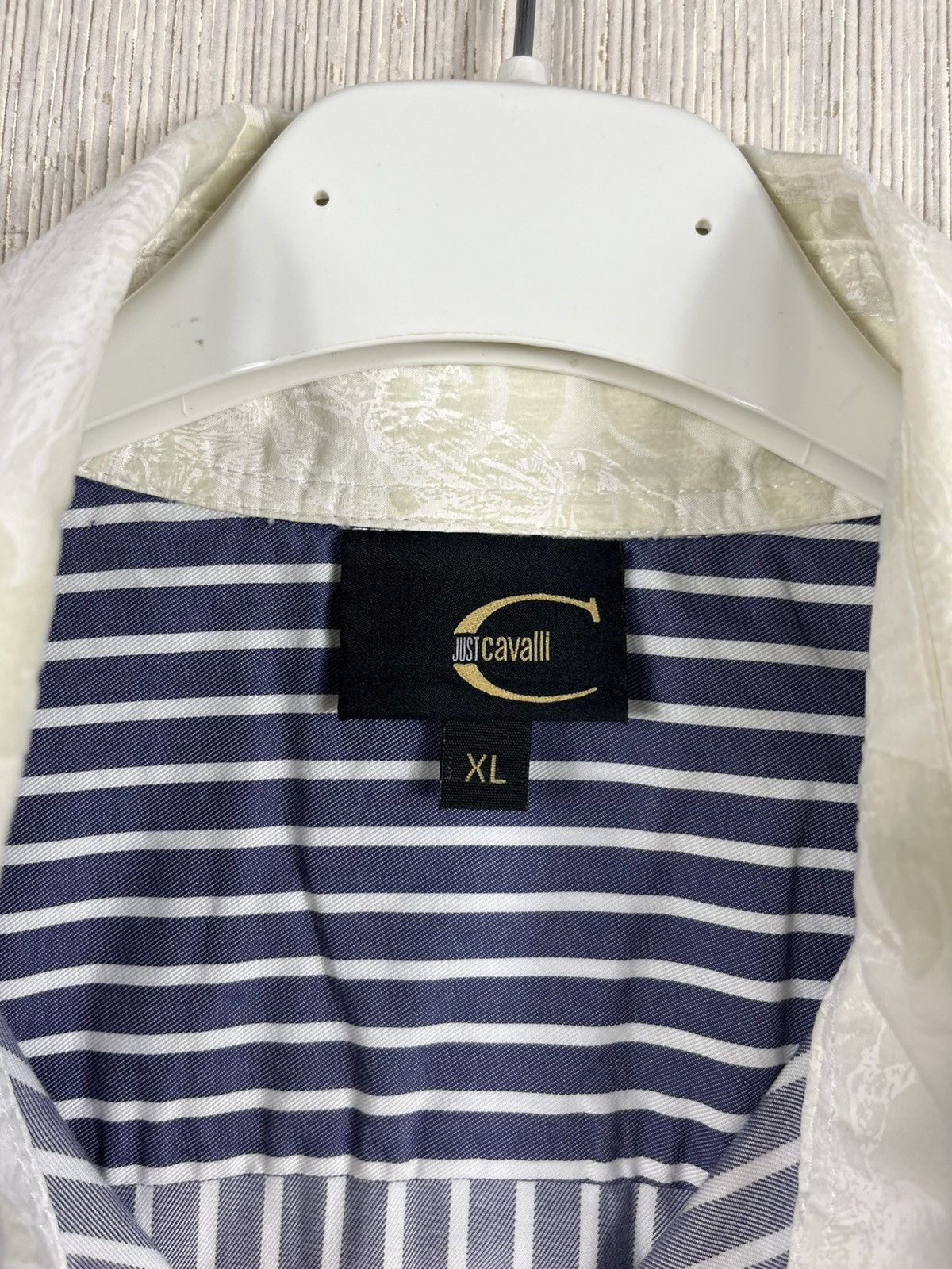 Roberto Cavalli Vintage Roberto Just Cavalli luxury baroque striped shirt Size US S / EU 44-46 / 1 - 17 Thumbnail