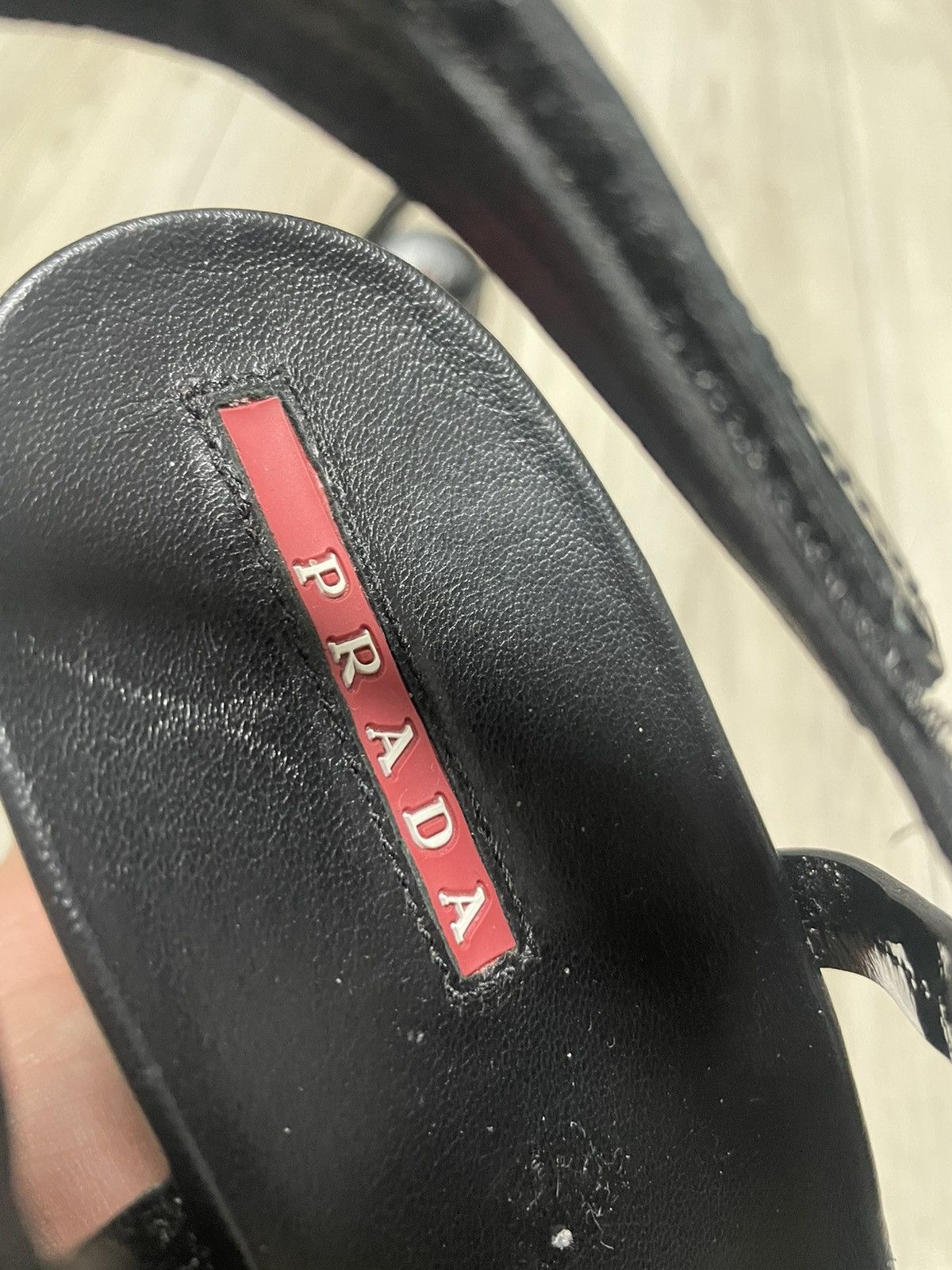 Prada Prada Sport Leather And Cork Platform Heels Shoes Women’s Size US 9 / IT 39 - 22 Thumbnail