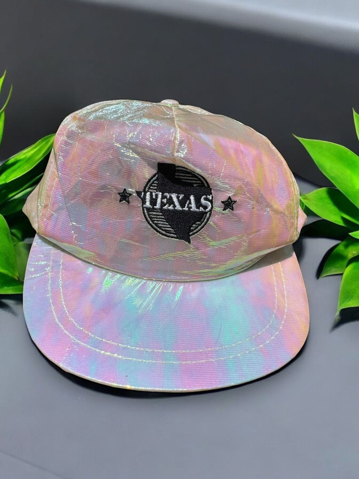 Vintage 90’s Cintage Texas Silver Iridescent Vintage Snapback Hat Size ONE SIZE - 7 Thumbnail