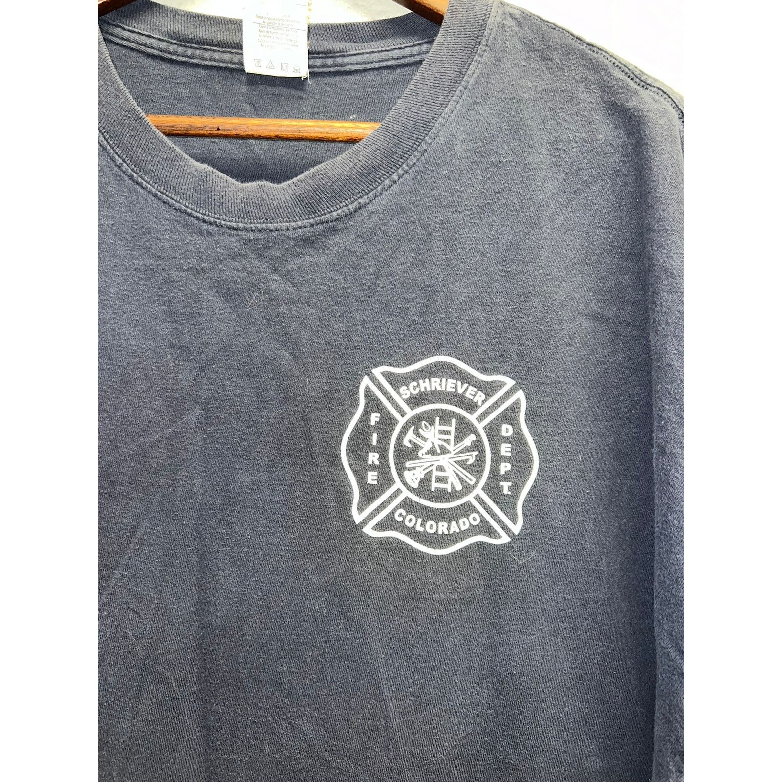 Hanes Vintage Schriever Shirt Fire Department Air Force Base 2XL Size US XXL / EU 58 / 5 - 2 Thumbnail
