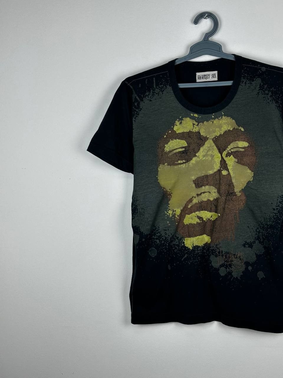 Band Tees × Jimi Hendrix × Vintage Vintage Y2K Jimi Hendrix Grunge Legend AOP T Shirt Size US M / EU 48-50 / 2 - 2 Thumbnail