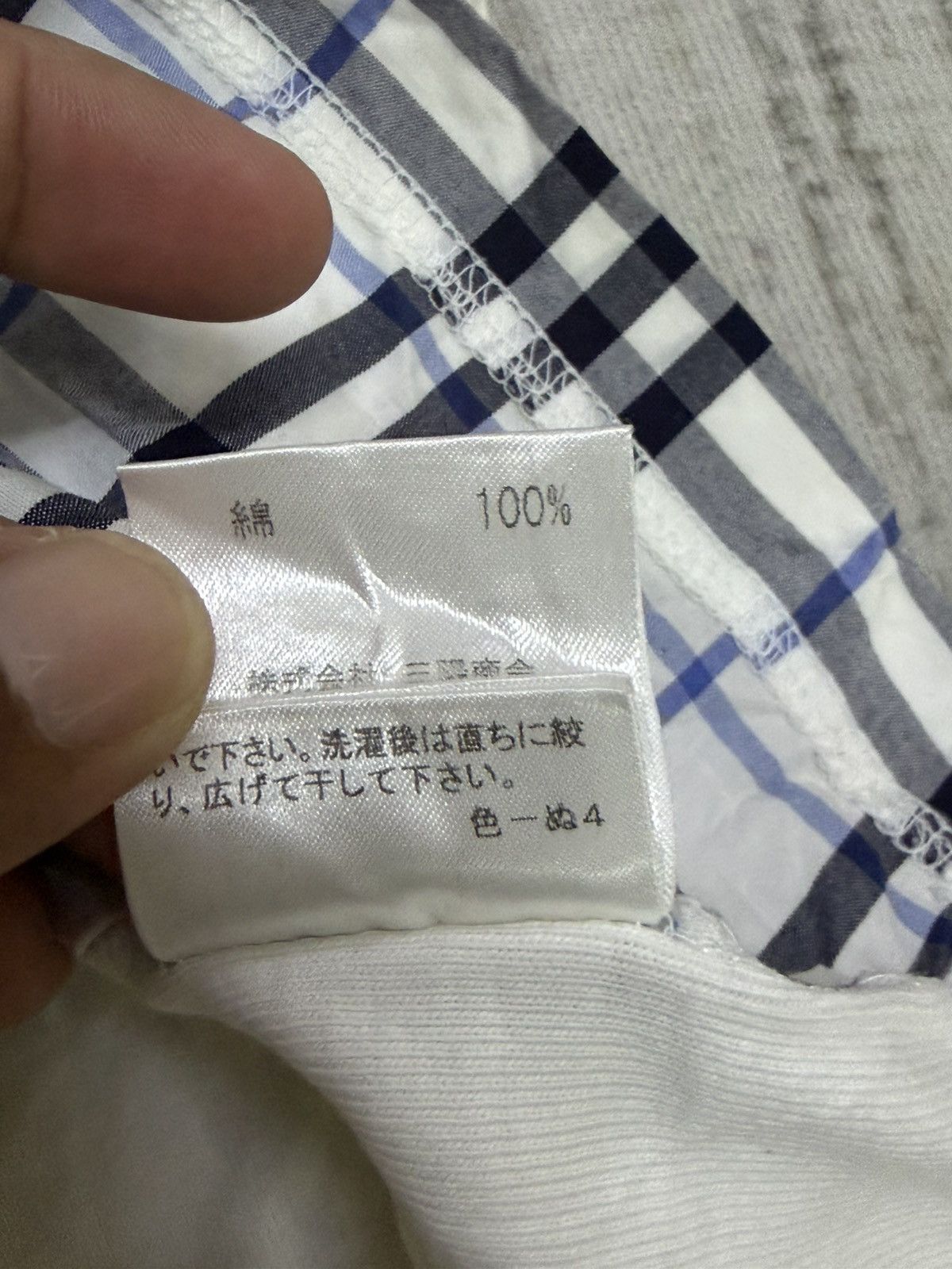Burberry × Gosha Rubchinskiy Vintage 90s Burberry nova check tshirt Size US XS / EU 42 / 0 - 5 Thumbnail