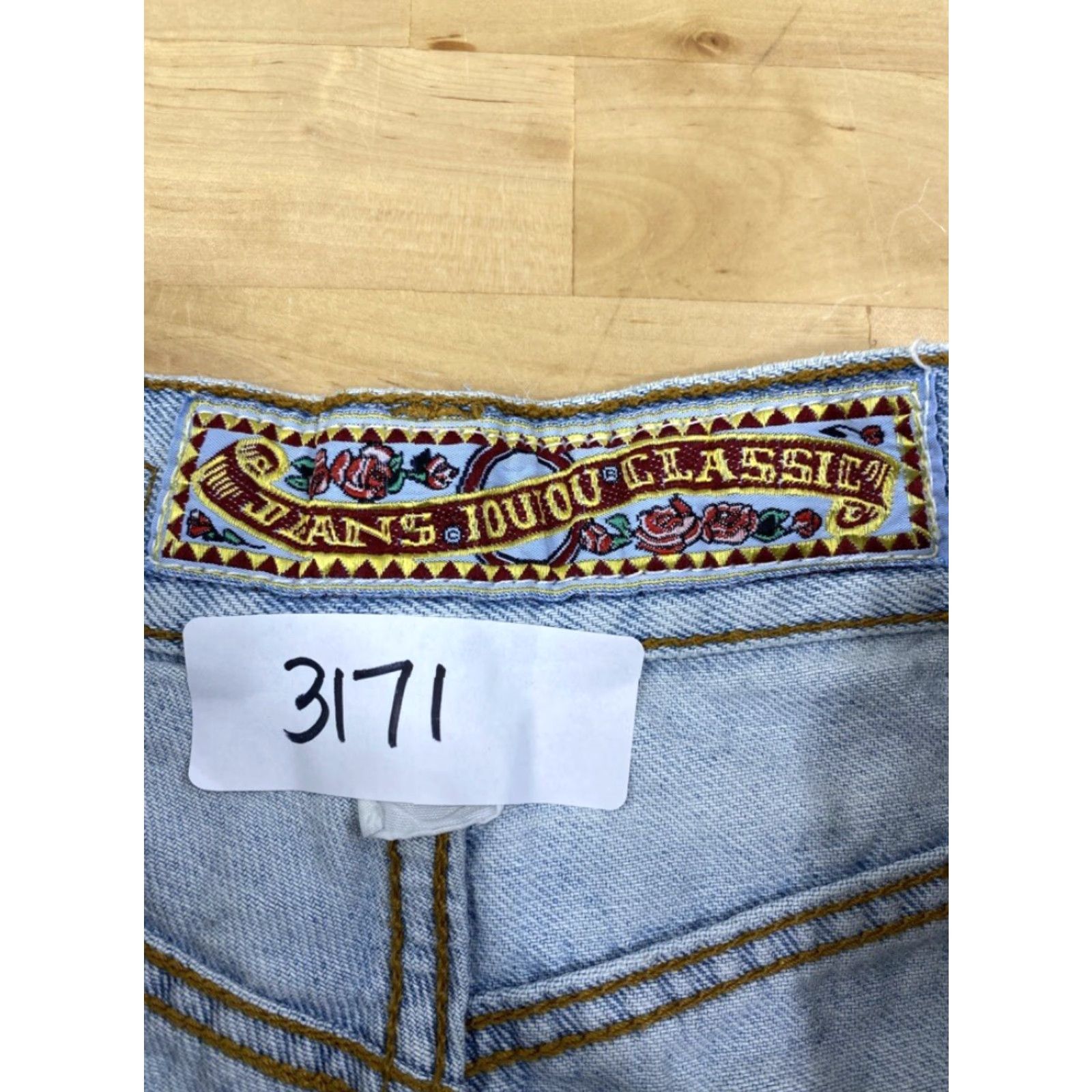 Vintage Jou Jou Classic Jean Shorts Size 13 Stone Wash #3171 Size 34" / US 12 / IT 48 - 5 Thumbnail