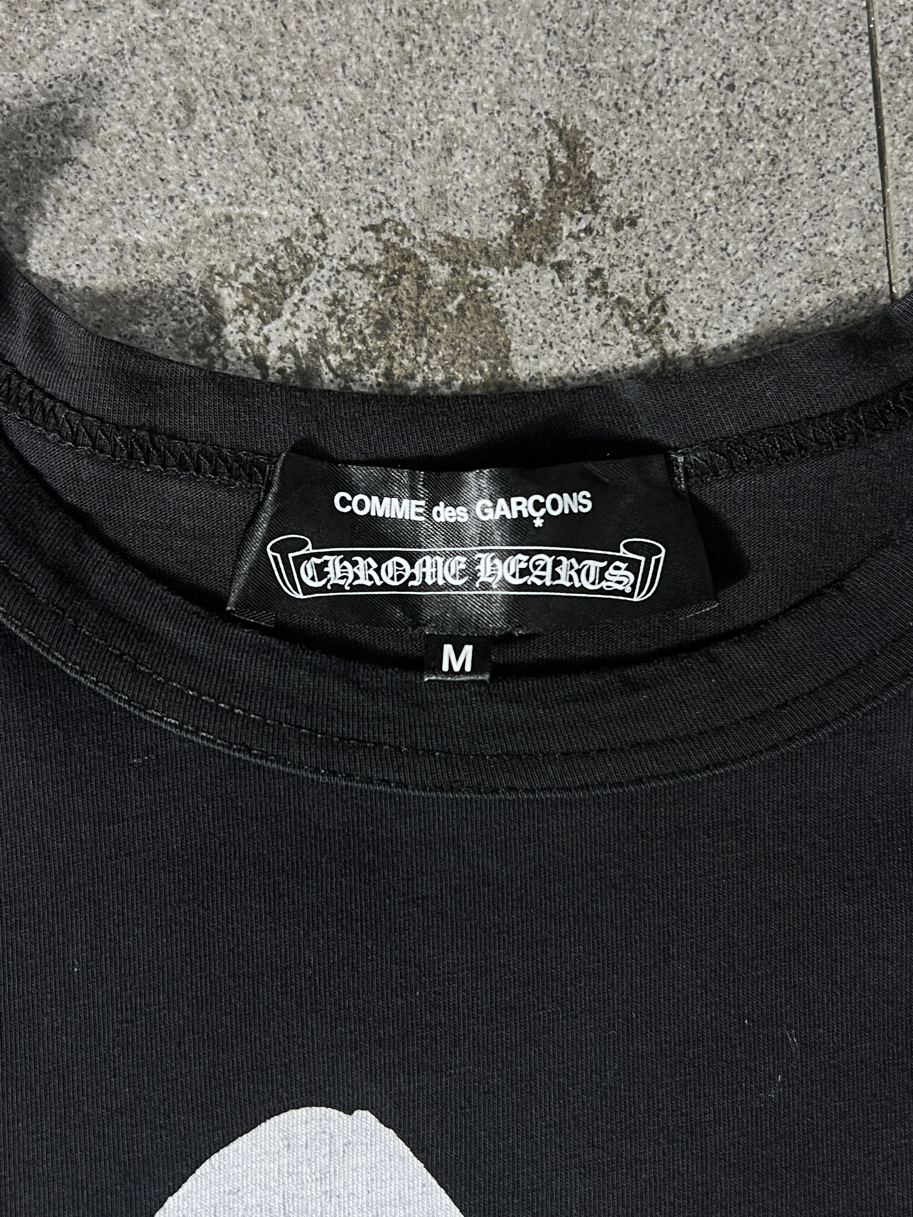 Chrome Hearts × Comme des Garcons × Dover Street Market Chrome Hearts x CDG X DSM Logo Tee Black Size M Size US M / EU 48-50 / 2 - 5 Thumbnail