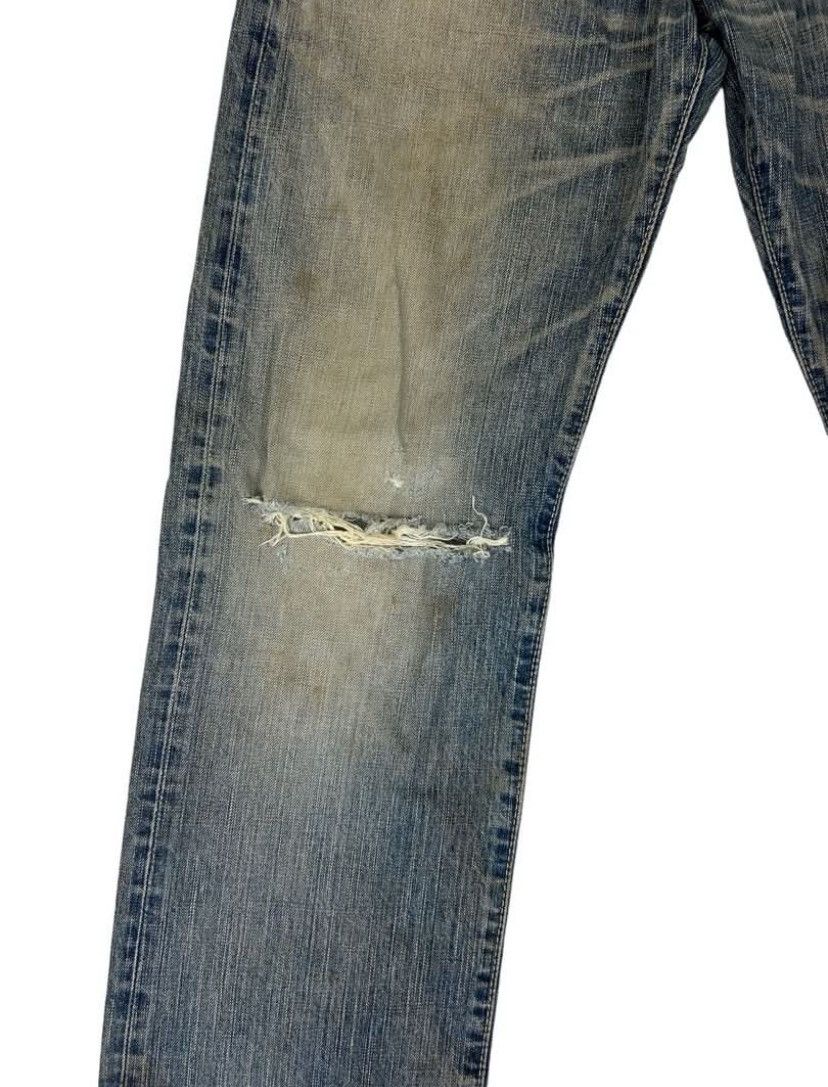 Edwin × Japanese Brand × Vintage Vintage Disstresed Seldvage Edwin Lot 505 Made in Japan Size US 32 / EU 48 - 4 Thumbnail