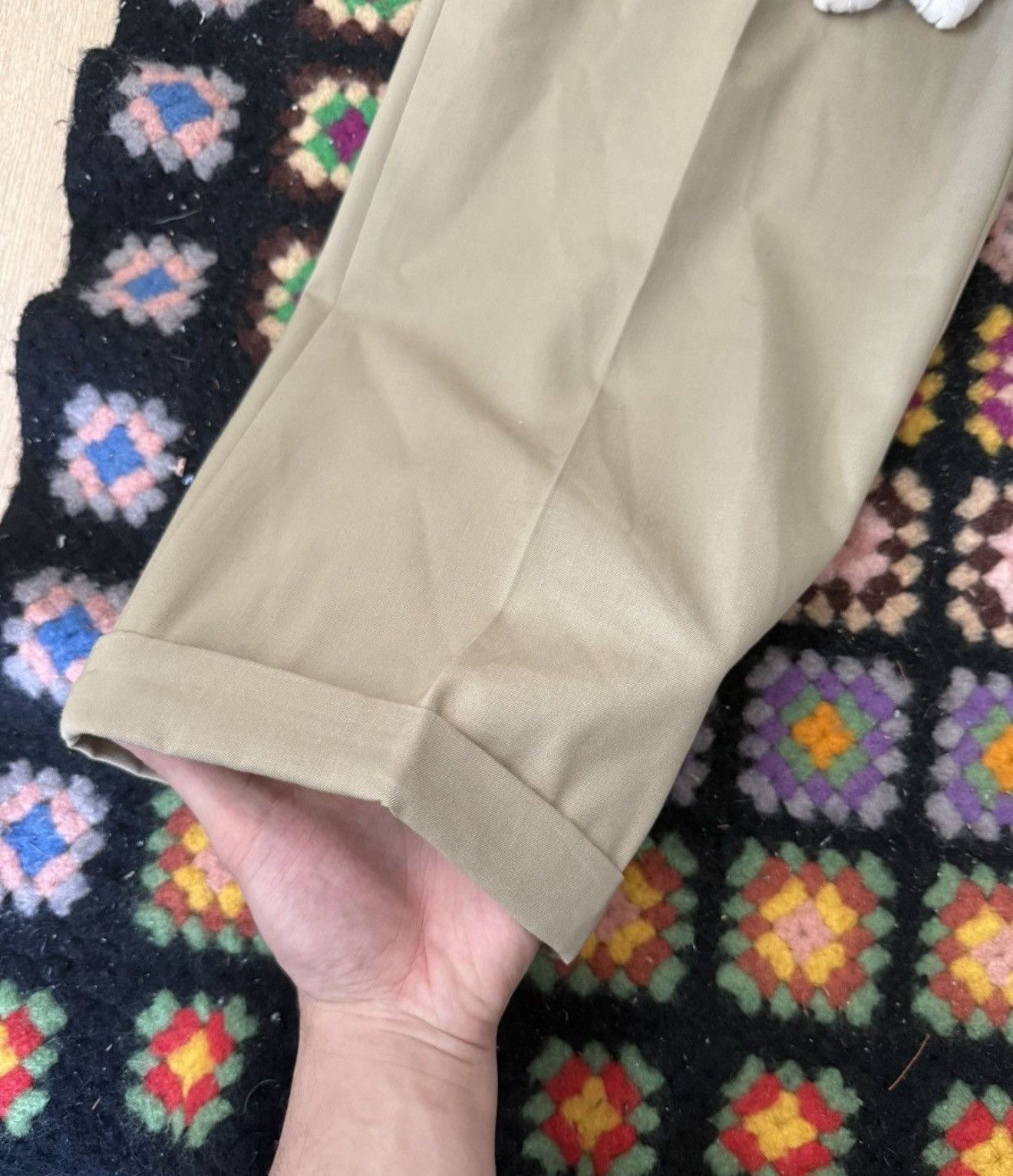Austin Reed VINTAGE ‼️Austin Reed Super 100's khaki trousers. Size 40R - 4 Thumbnail