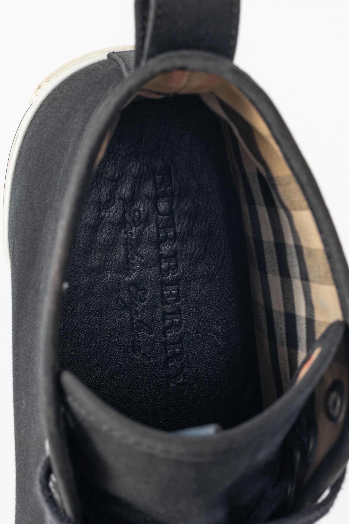 Burberry Burberry Kingly Big C Embroidered High-Top Lace-Up Sneakers Size US 6.5 / IT 36.5 - 10 Thumbnail
