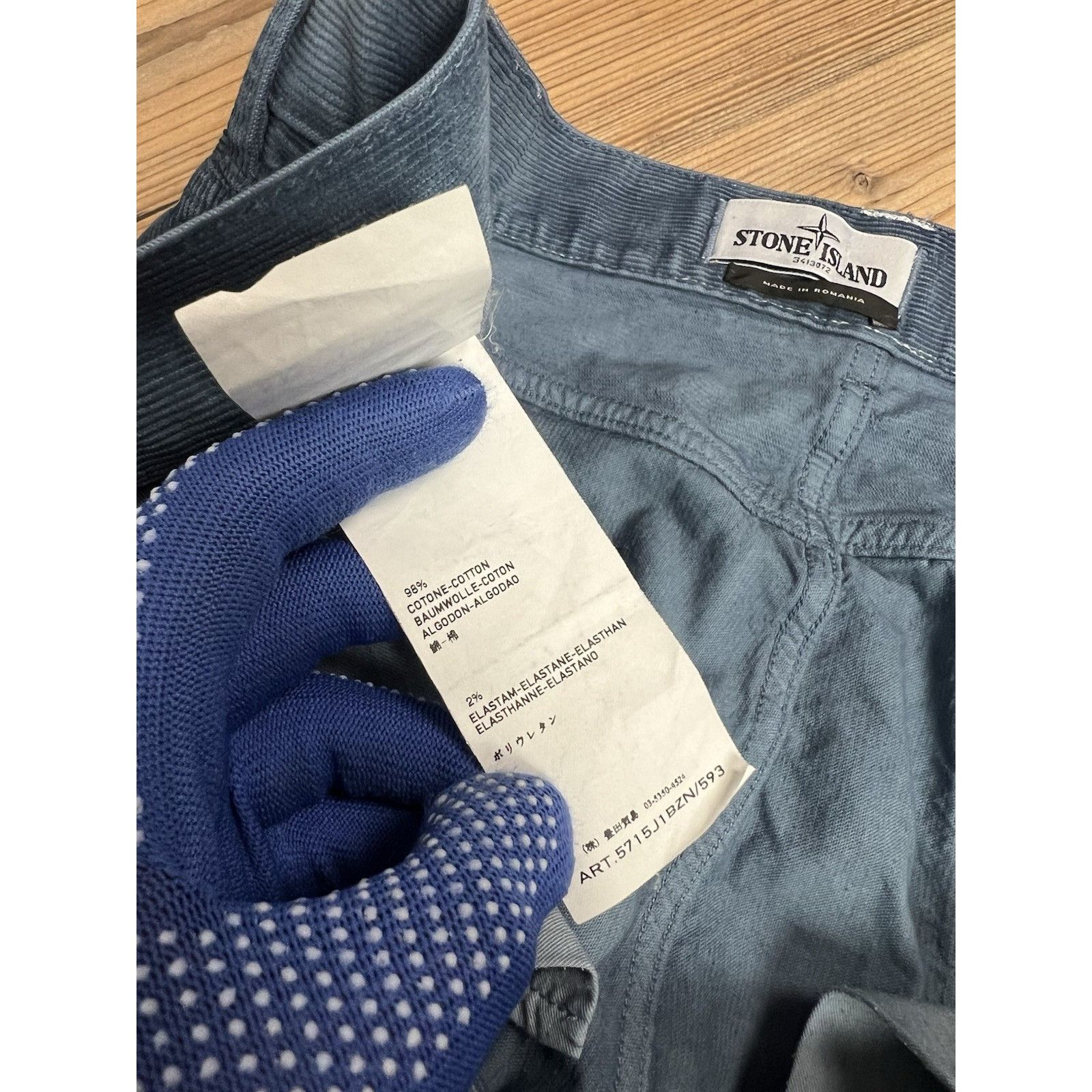 Stone Island MINT! Stone Island Blue Corduroy Pants Size W 36 L 34 Size US 36 / EU 52 - 13 Thumbnail