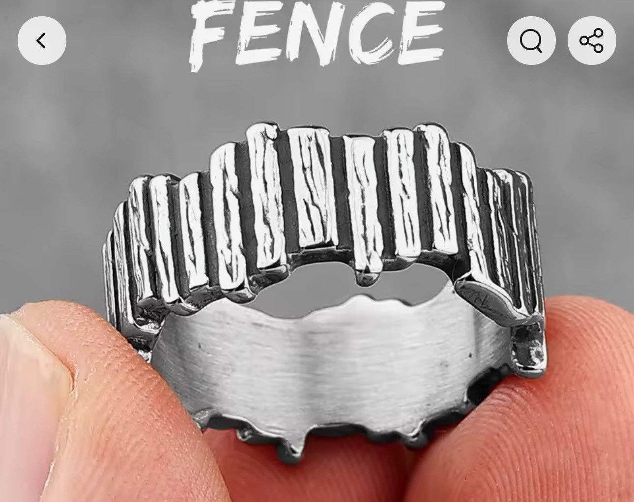Jewelry × Vintage Simple Vintage Geometry Stainless Steel Mens Rings Size ONE SIZE - 2 Thumbnail