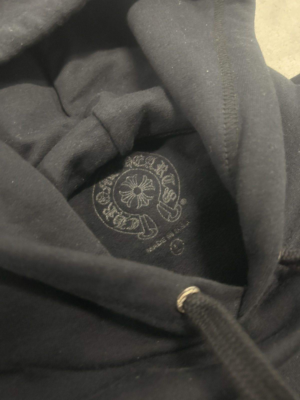 Chrome Hearts CHROME HEARTS BLACK/BLUE SCRIPT PULLOVER HOODIE Size US L / EU 52-54 / 3 - 3 Thumbnail