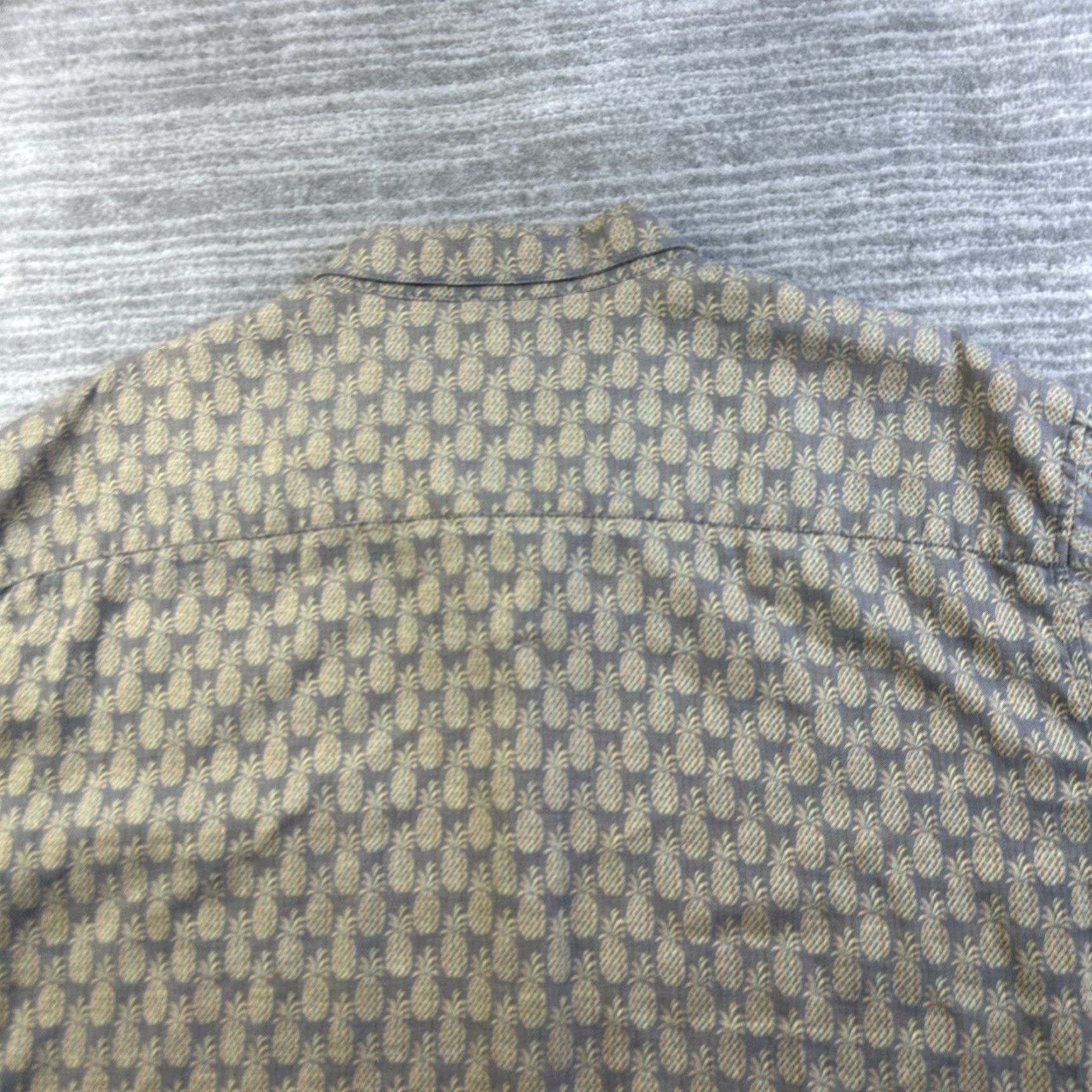 Tori Richard Tori Richard Shirt XL Mens Gray Beige Pineapple Button Up Hawaiian Size US XL / EU 56 / 4 - 5 Thumbnail