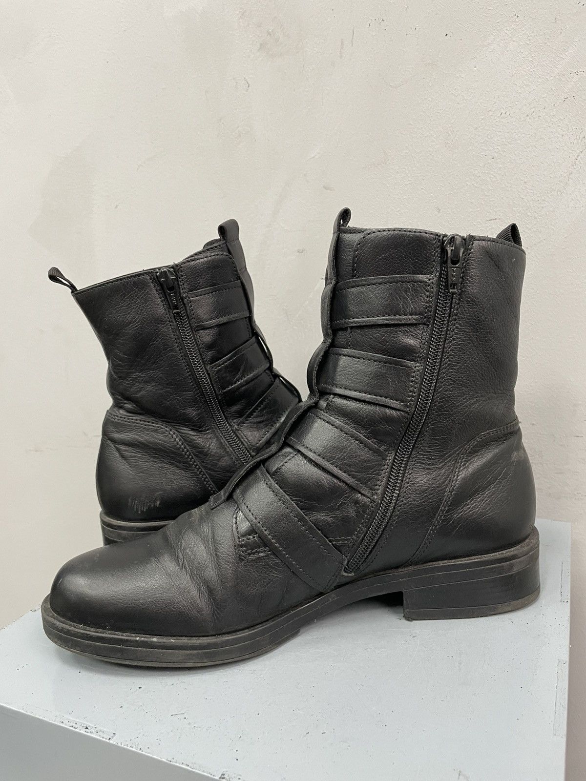ASH Guidi style leather straps hype boots avant garde 90s Size US 7.5 / EU 40-41 - 10 Thumbnail