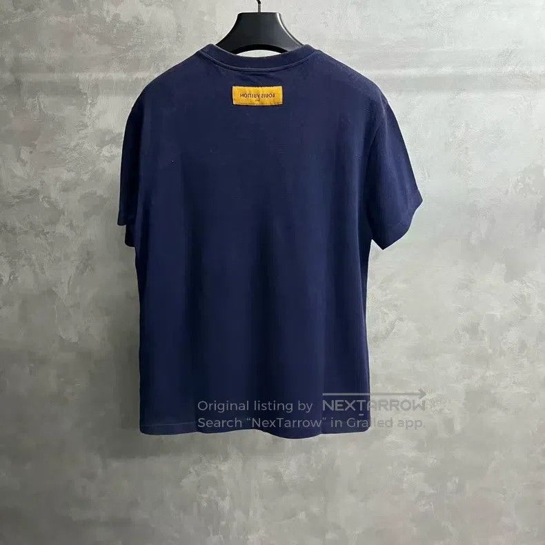 Louis Vuitton Louis Vuitton Blue beaded graphic printed short sleeve T-s Size US M / EU 48-50 / 2 - 5 Thumbnail