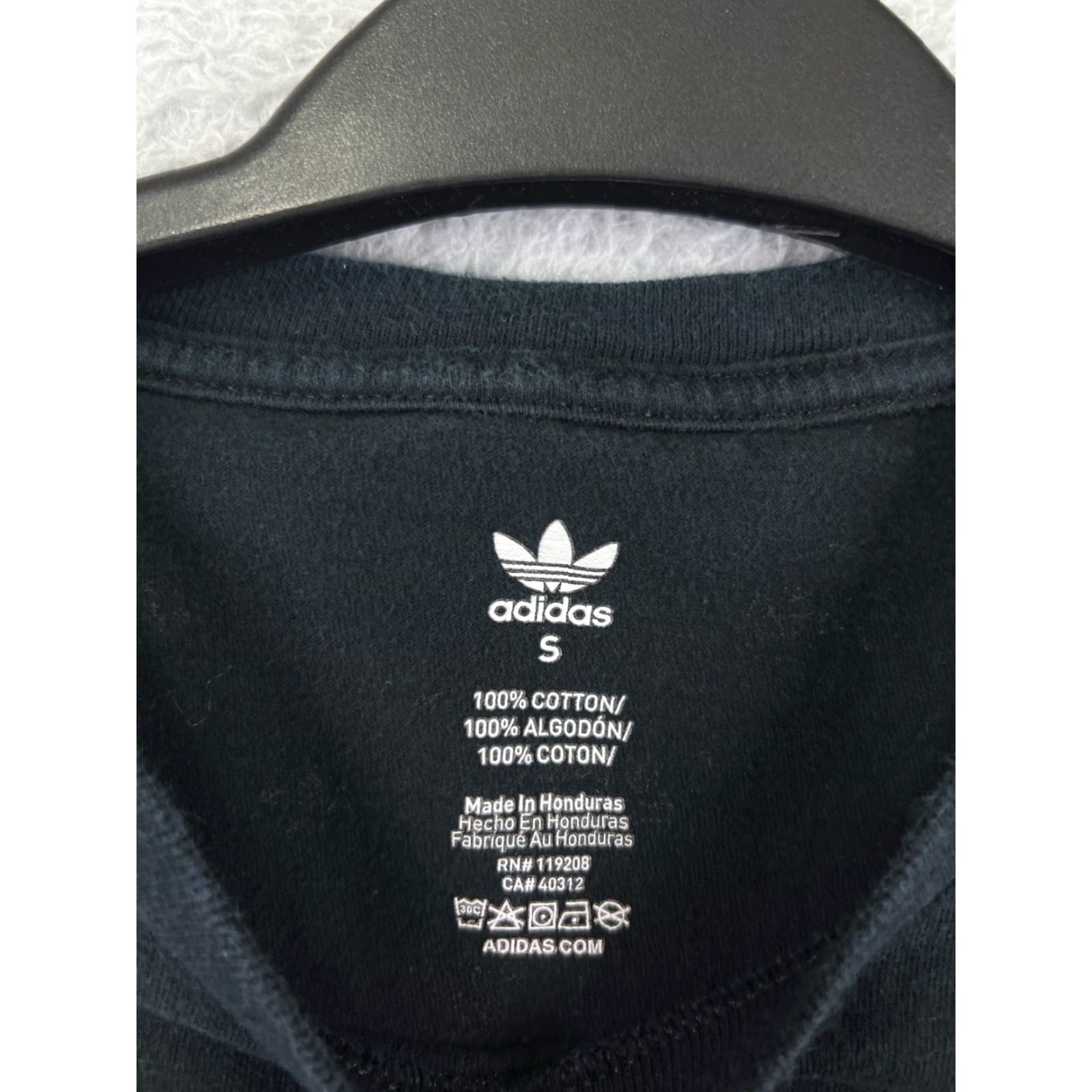 Adidas Adidas Shirt Mens Small Black Trefoil All Over Print Short Sleeve Crew Neck Size US S / EU 44-46 / 1 - 3 Thumbnail