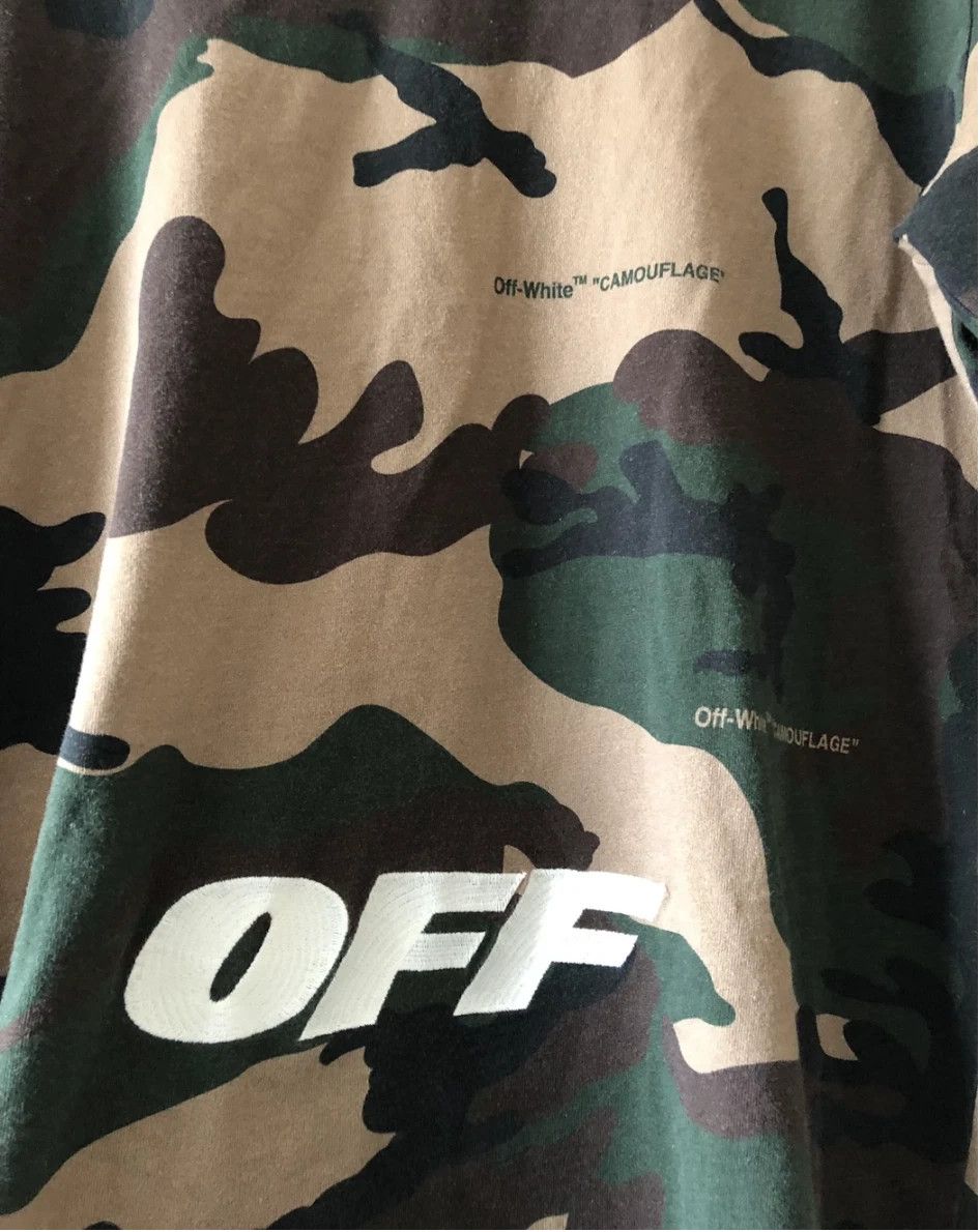 Off-White camouflage long sleeves T-shirt "BUSINESS CASUAL" TEE camo Size US XS / EU 42 / 0 - 2 Thumbnail