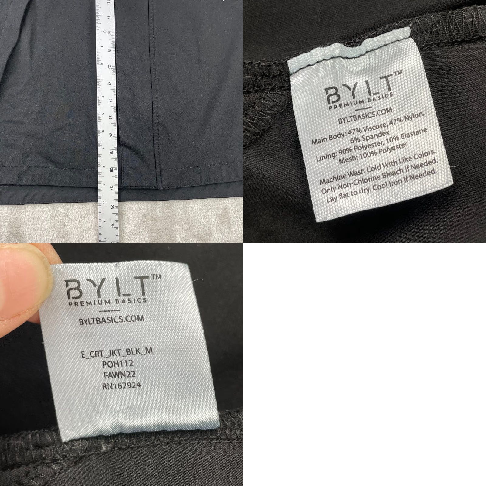 Vintage BYLT Elite+ Full-Zip Hoodie Jacket Men M Black Full Zip Magnetic Closure Windbreaker Jacket Mens Size US M / EU 48-50 / 2 - 10 Thumbnail