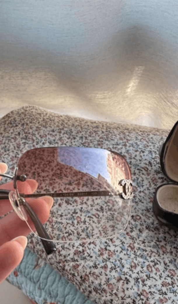 Chanel × Vintage CHANEL Sunglasses 4017-D Rimless Rhinestone Vintage Size ONE SIZE - 5 Thumbnail