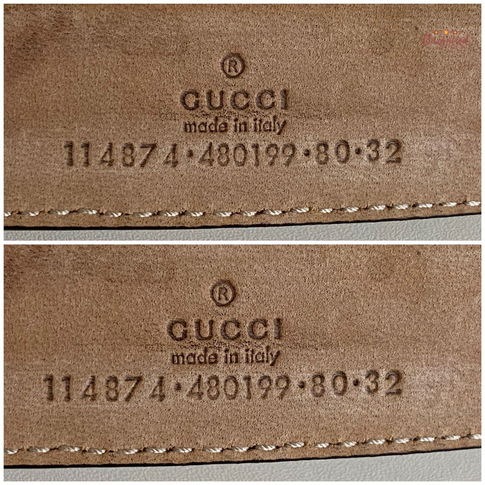 Gucci Gucci Blue GG Denim Leather Gold Interlocking G Buckle Belt Size 28 - 4 Thumbnail