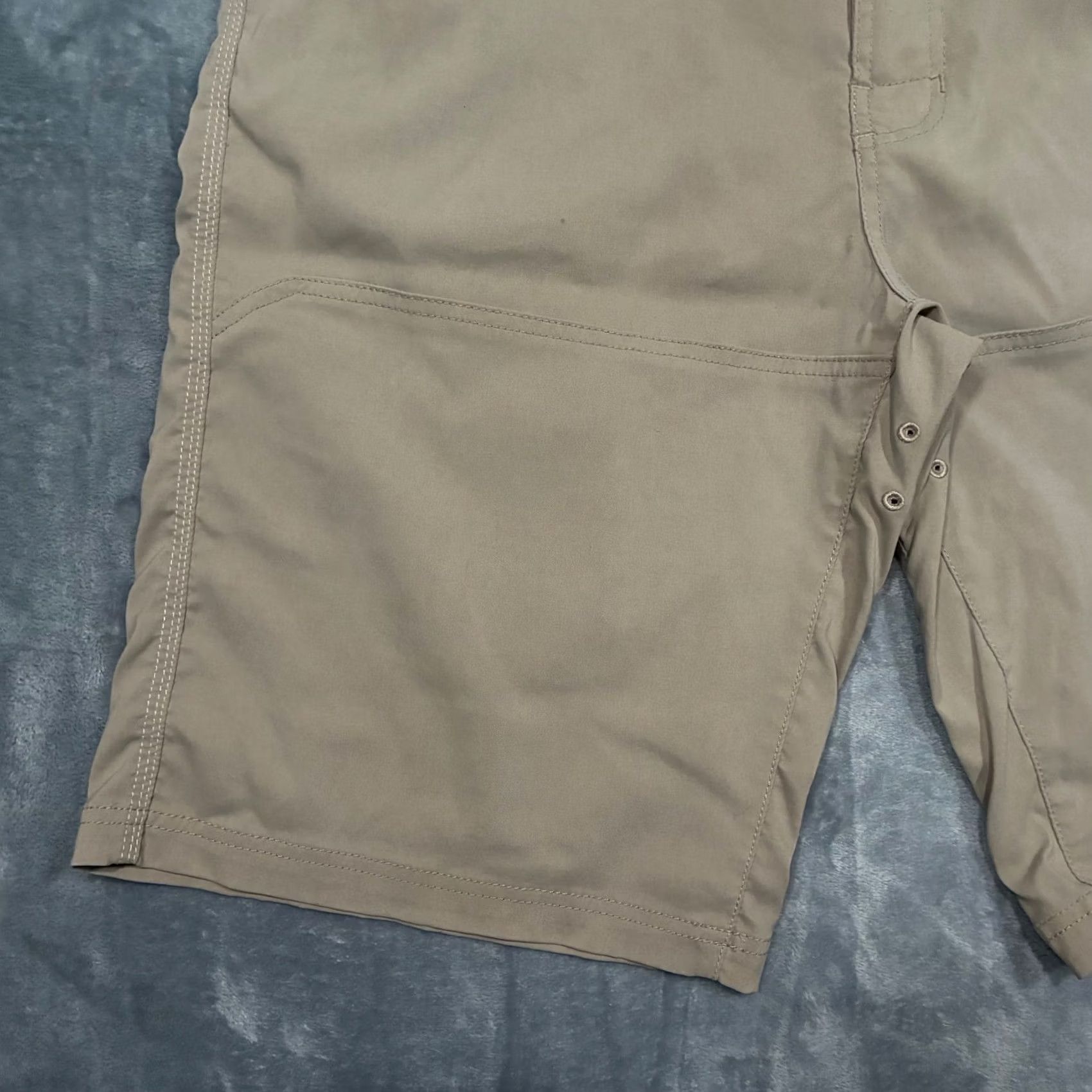 Prana prAna Shorts Mens XL Beige Zion Khaki Cargo Built Belt Outdoor Adventure Men Size US 36 / EU 52 - 4 Thumbnail