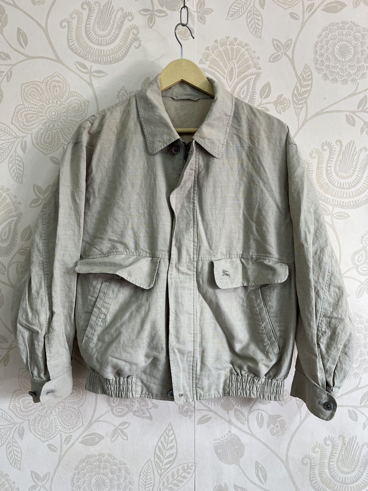 Burberry × Burberry Prorsum × Vintage Vintage 80s Burberrys Prorsum Bomber Light Jacket Japan Size US M / EU 48-50 / 2 - 1 Thumbnail