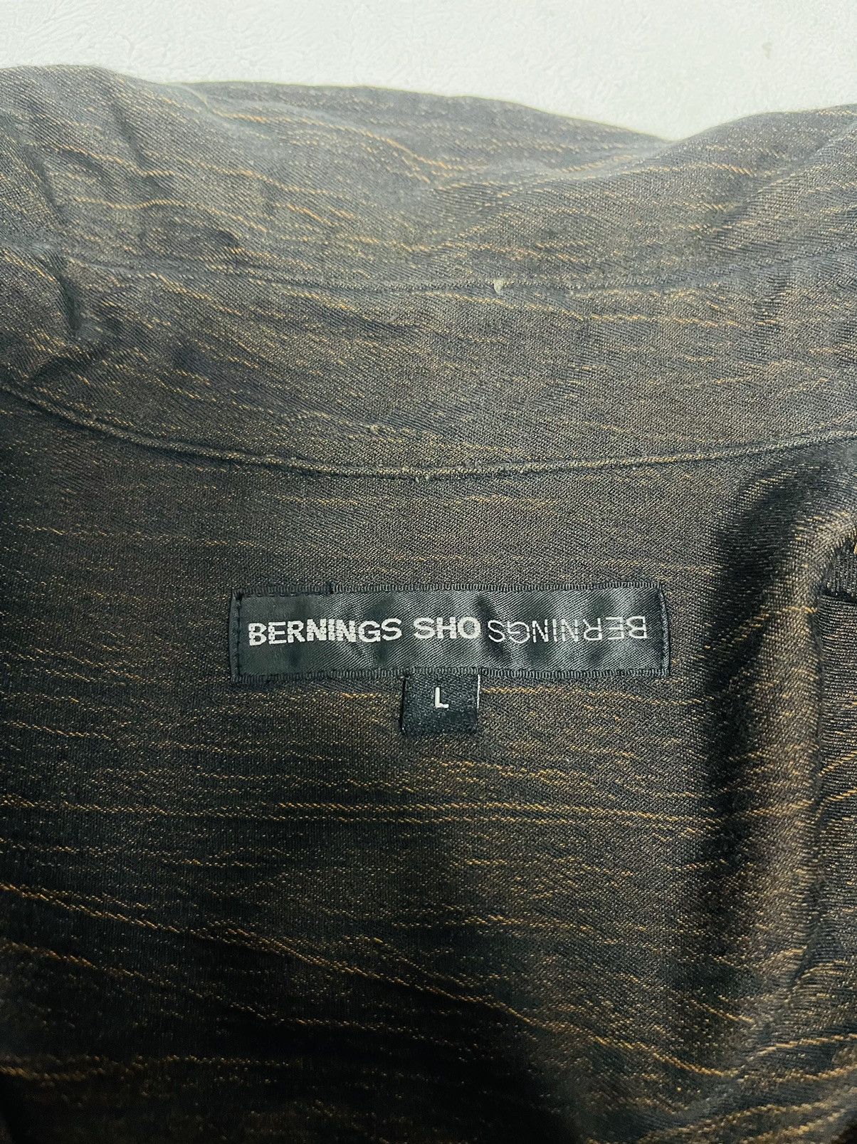 Japanese Brand Bernings Sho Rare Design Zipper Shirt (07) Size US L / EU 52-54 / 3 - 3 Thumbnail