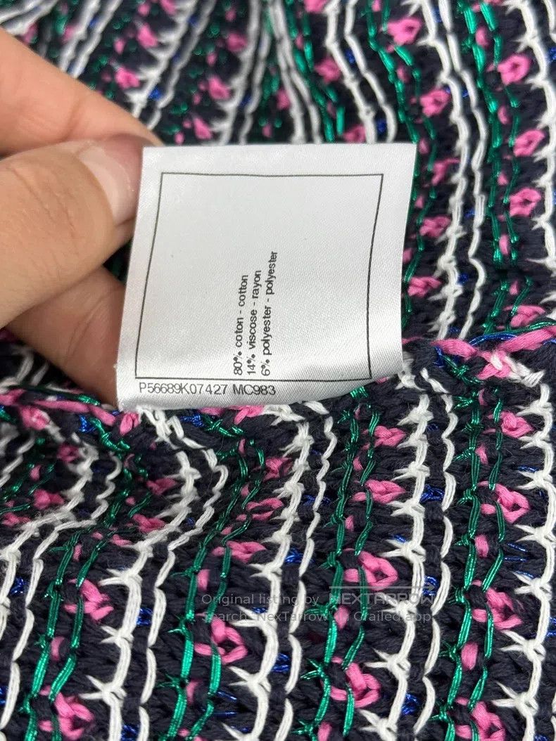 Chanel Chanel Purple braided cardigan coat Size XXS / US 00 / IT 34 - 8 Thumbnail