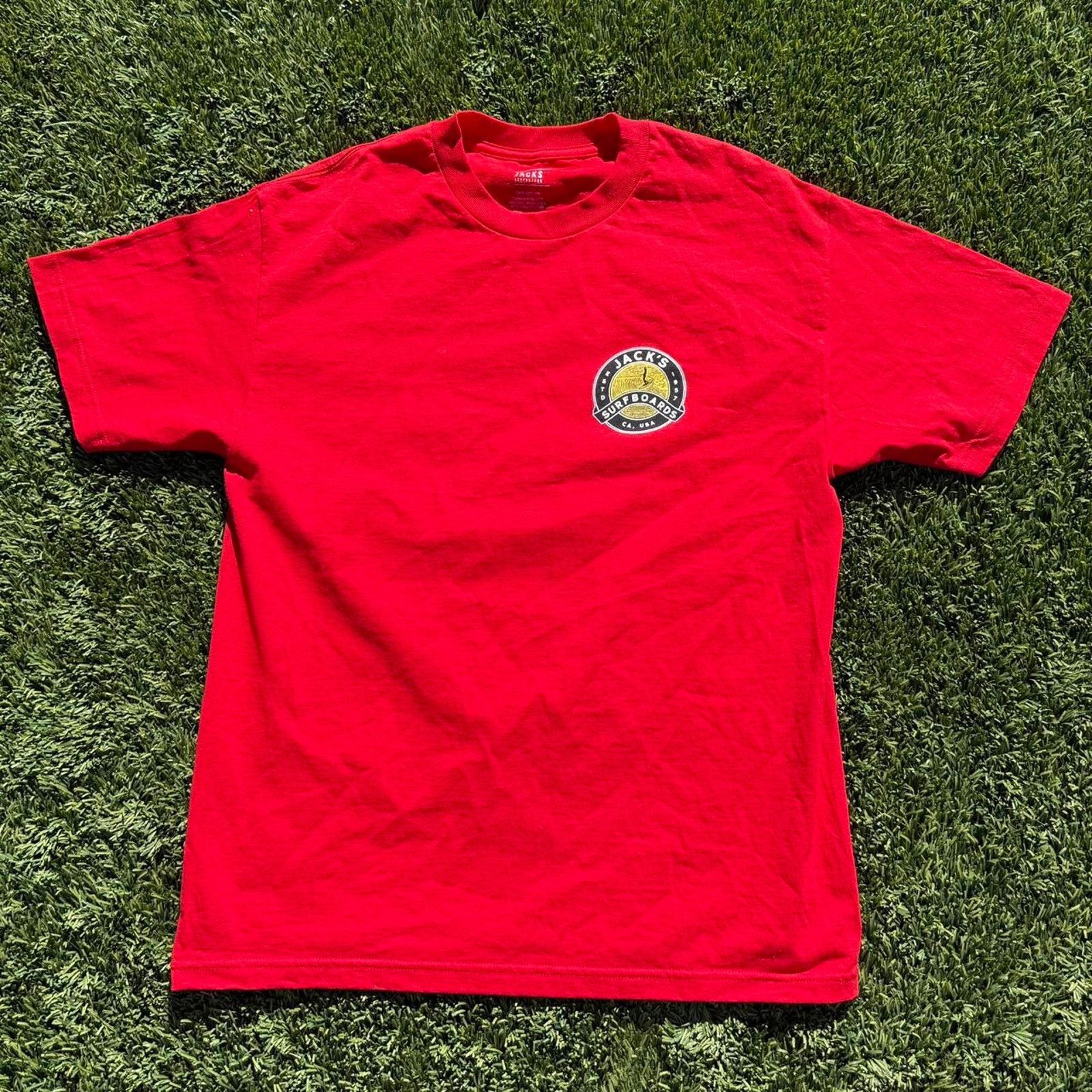 Hanes Jacks Surfboards Red Vintage Tee Size Men's L Size US L / EU 52-54 / 3 - 1 Thumbnail